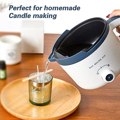 Ksedcon Electric Wax Melter Pot for Candle Making with Pouring Spout 1.5Qt