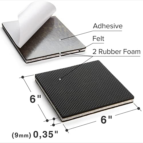 X-PROTECTOR Non Slip Furniture Pads – 4 PCS Premium Furniture Grippers 6"!