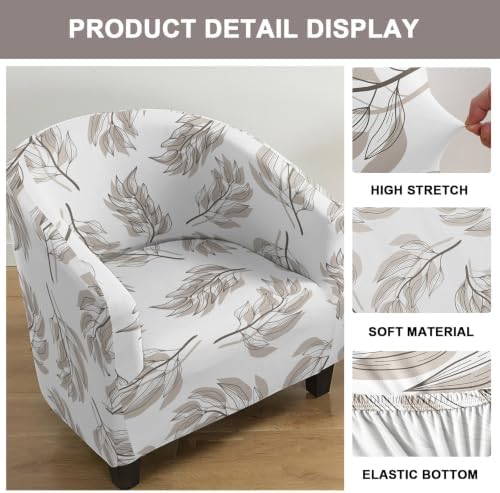 Eco-Ancheng Club Chair Slipcover Tub Chair Cover Stretch Armchair Covers