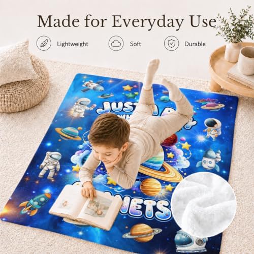 Blankets Gifts for Boys, Kids Planet Blanket for Sons Grandsons