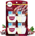 Febreze Plug-In Air Freshener, Odor-Fighting Scented Oil Refill for Home, Bathroom & Kitchen, Holiday Cranberry Crumble Scent, 0.87 oz Refills, 4 Count