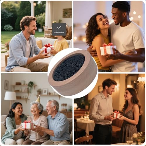 Passive Diffuser Lava Rock Natural Set Essential Oil Aromatherapy Stone for Home, Office, Car & Gifts - Compact Wood Bas (2)