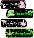 Glow in The Dark Stars Unicorn Wall Decals, Glowing Motivational Wall Art Inspirational Sticker, Peel and Stick Ceiling Decal for Girl's Room
