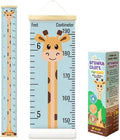 Wall Growth Chart for Kids - Wrinkle-Free Canvas Height Ruler