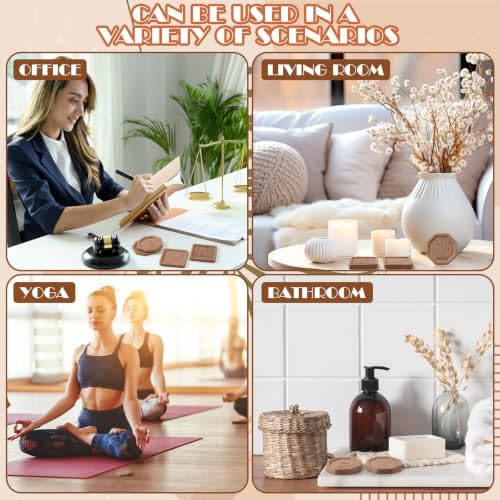 AceOrbit 4 Pcs Ceramic Passive Diffuser for Essential Oil Non Electric