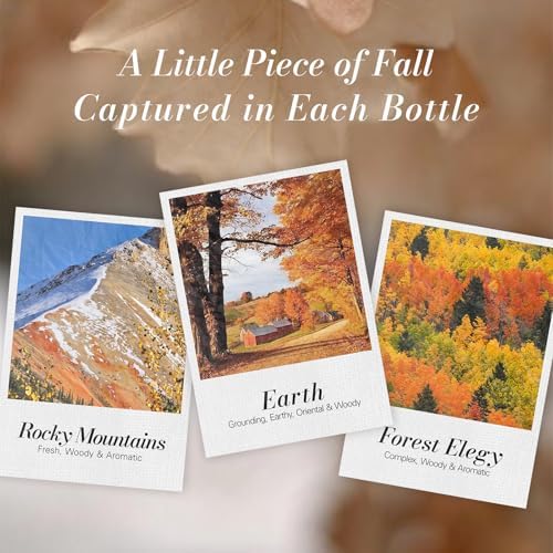 JCLOUD Fall Fragrance Oils Set, Autumn Scented Oils Gift Set, 6x10mL