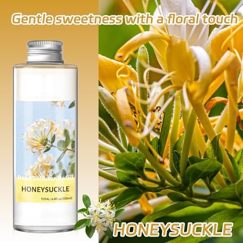 SCENTORINI Reed Diffuser Oil Refill, Honeysuckle Diffuser Oil 6.76 Fl Oz