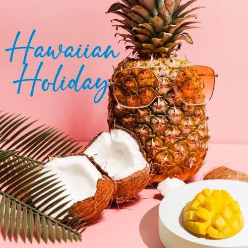 Xcleen Reed Diffuser Set, 6.7 Oz Hawaiian Holiday Scented Reed Diffuser, Home Fragrance Oil Diffuser with Sticks, Great Air Fresheners for Bathroom