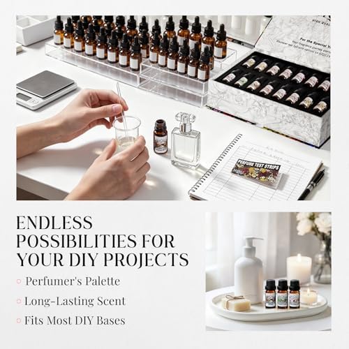 HIQILI Discovery Fragrance Oil Gift Set for Diffuser, DIY Perfume, Candles