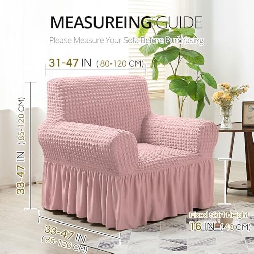 NICEEC Arm Chair Covers Armchair Covers Universal Slipcovers with Skirt