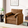 Howjoe Accent Chair for Living Room, Oversized Armchair, Rustic Broning