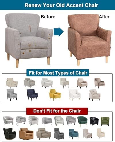 CRFATOP Accent Chair Cover, Stretch Armchair Slipcover for Living Room,A31