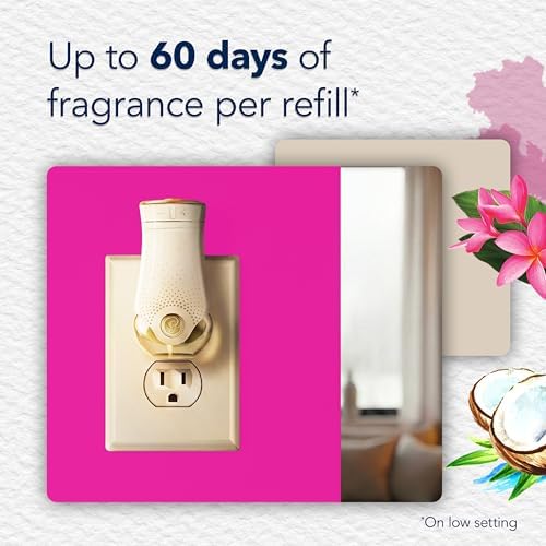 Glade PlugIns Air Freshener Refills, Exotic Tropical Blossoms, 5 Count