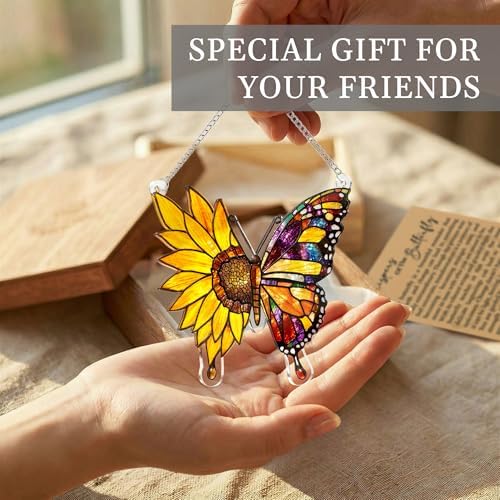 Butterfly Gifts for Women, Butterfly Christmas Ornaments for Tree Hanging