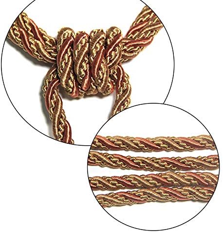 2Pcs Tassel Curtain Tiebacks Drapery Curtain Holdbacks-Orange