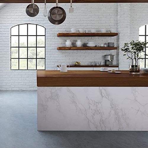 Marble Peel and Stick Wallpaper Kitchen Countertop & Cabinets Contact Paper