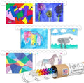 Scalloped Magnetic Art Display for Kids Artwork & Photos (Set of 3) – Kids Artwork Display for Wall – Magnetic Photo Display Strips with Push-Pin Magnets (White, 23in (3 Pack))