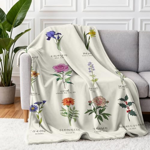 Christian/Inspirational/Religious/Spiritual/Birthday Gifts for Women/Adults, First Holy Communion Gifts for Girls, Soft Throw Blankets for Women 40"x 50"