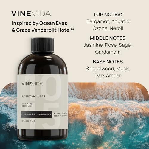 VINEVIDA (4oz) Hotel Fragrance Diffuser Oil - Hotel Scents Diffusers for Home - Cold Air Diffuser Oil - Hotel Scent Essential Oil - Scent No.1015