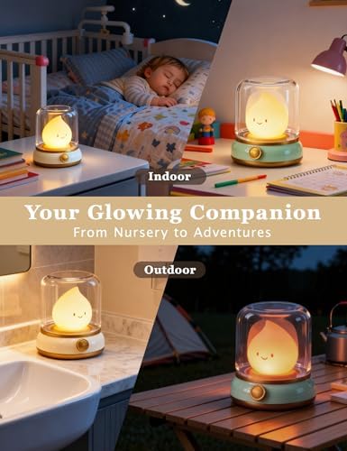 Night Light for Kids, Ghost Campfire Night Light, Cute Desk Lamp