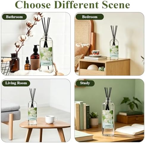 STRN Reed Diffuser Oil Refill, Jasmine Scent Diffuser Refill 16.9 Fl Oz