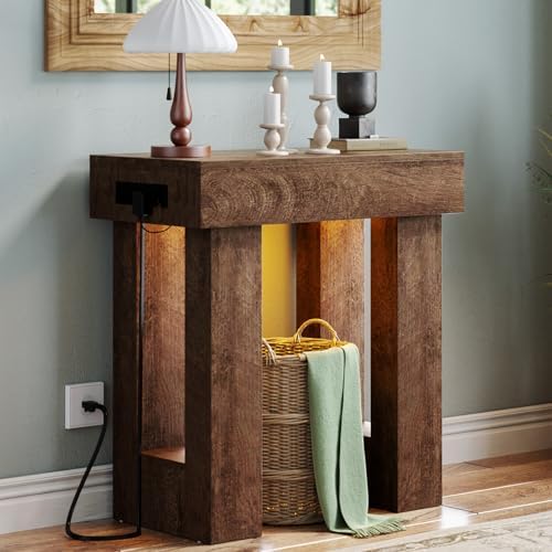 Unikito 32" Entry Table with Sensor Light & AC Outlets with USB-C Ports