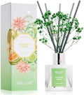 Airkeep Reed Diffuser Set,3.38 fl oz (100 ml) - Cucumber Melon Oil Diffusers with 8 Reed Sticks, Home Fragrance Reed Diffuser for Bathroom Shelf Decor