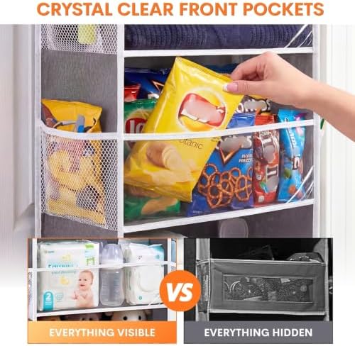 Over Door Organizer with 6 Large Pockets