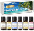 EUQEE Summer Holiday Island Fragrance Oil Gift Set of 6 for Humidifier