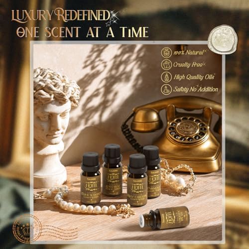 SALKING Hotel Diffuser Oil, Luxury Hotel Fragrance Oil Gift Set, 6 x 10 ML