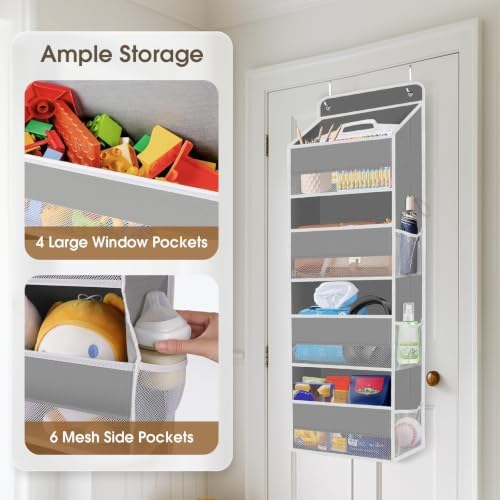 SpaceHacks 1 Pack Over The Door Organizer Hanging Storage Room Organizer