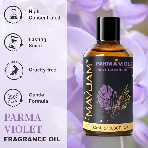 MAYJAM Parma Violet Fragrance Oil for Diffusers for Home, 100ML/3.38FL.OZ