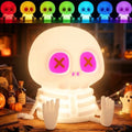 YR YRHH-PET Skeleton Skull Lamp, Halloween Decor Gift, Kid Cute Night Light