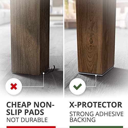 X-PROTECTOR Non Slip Furniture Pads – 4 PCS Premium Furniture Grippers 6"!
