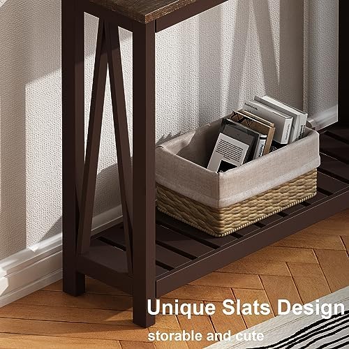 ChooChoo Farmhouse Console Table, Narrow Sofa Table for Entryway, 40 Inch
