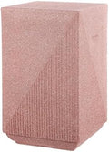 JONATHAN Y Adrian Outdoor Side Table Stool Polyresin 21", Pink Terrazzo