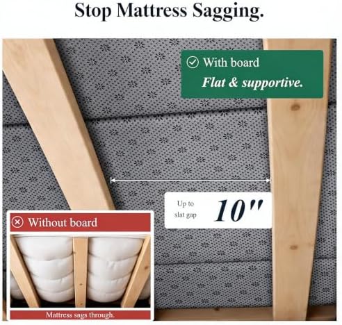 LAVEVE Heavy Duty Bunkie Board Twin XL 2-Pack 38'' x 79'', Anti-Slip