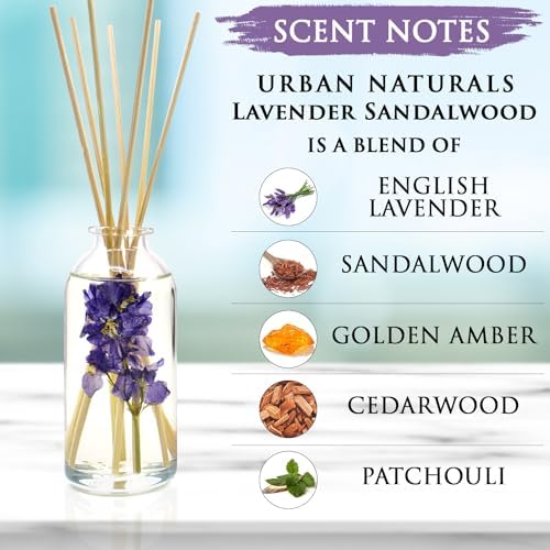 Urban Naturals Reed Diffuser Set, Lavender Sandalwood - Bathroom Décor