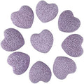 rockcloud 10 PCS 0.9" Purple Lava Rock Stone Heart Shape Pocket Stones