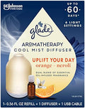 Glade Aromatherapy Diffuser & Essential Oil, Air Freshener for Home, Uplift Your Day Scent with Notes of Orange & Neroli, 0.56 Fl Oz