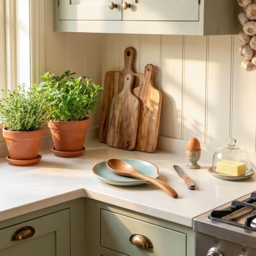 Ceramic Spoon Rest Holder for Stove Top Kitchen Counter,5" (Sage)