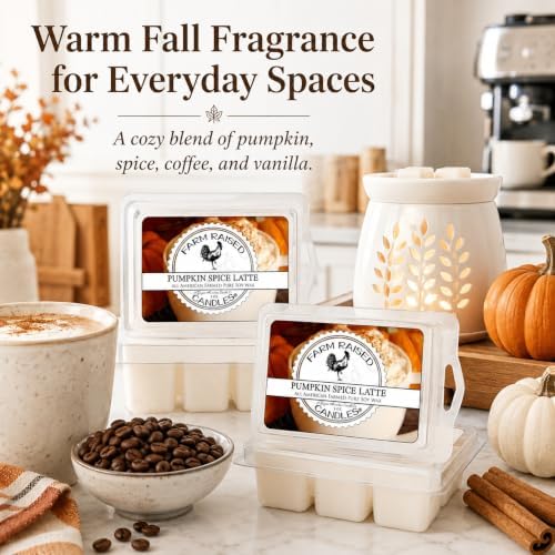 Pumpkin Spiced Latte - USA Made Soy Wax Melts, 4 Pack, 12 oz