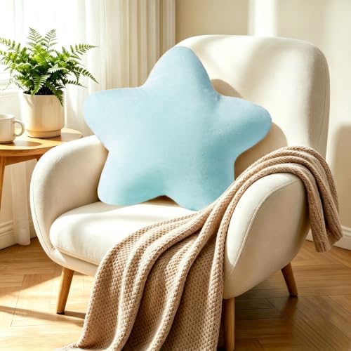 Blue Star Pillow 19" Large Cute Decorative Throw Pillows Floor Cushions