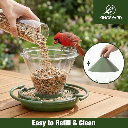 Kingsyard Wild Bird Feeder for Outdoors Hanging