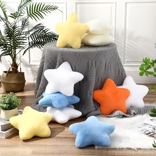 Beeveer 2 Pcs 11 Inch Star Pillow Decorative Gift, Blue