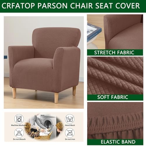 CRFATOP Accent Chair Cover, Stretch Armchair Slipcover for Living Room,B06