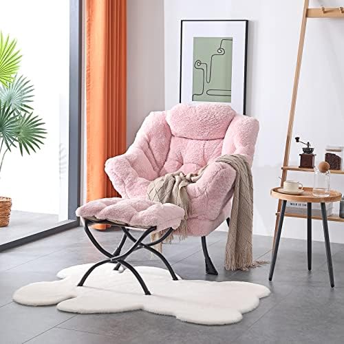 LITA Lazy Chair with Ottoman, Comfy Accent Reading Chair