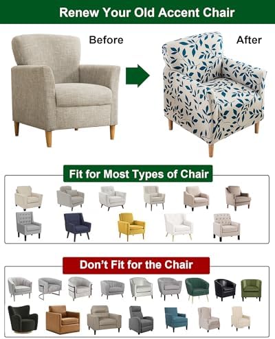 CRFATOP Accent Chair Cover, Stretch Armchair Slipcover for Living Room,50