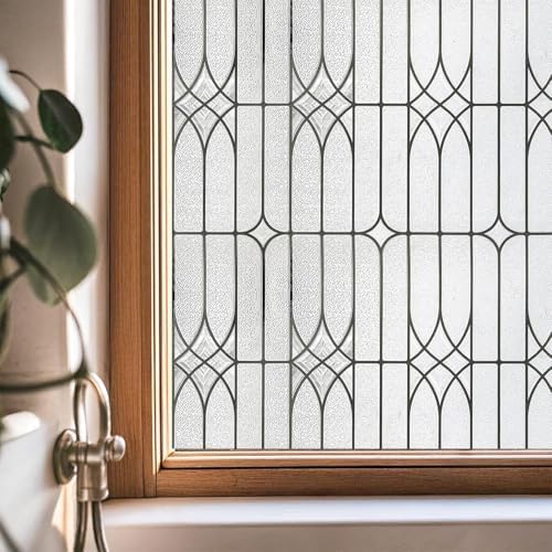 ADD.HERES Window Privacy Film, Glass Decorative Static Cling, 29.5" x 78.7"