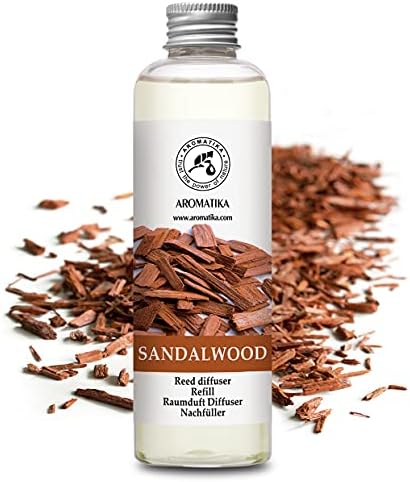 Reed Diffuser Refill Sandalwood 6.8 Fl Oz - 200ml - Room Diffuser Refill - Home Fragrance - Scented Diffuser - Fresh Fragrance - Aromatherapy - Air freshener - Fresh and Long Lasting Fragrance